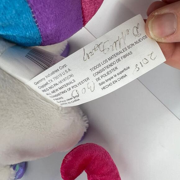 Gemmy 2 Shimmy Animated Singing Dancing Unicorn Plush Christmas READ Description - Picture 6 of 13